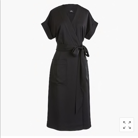 j crew short sleeve wrap dress in satin back crepe Jcrew wrap dress in satin-back crepe